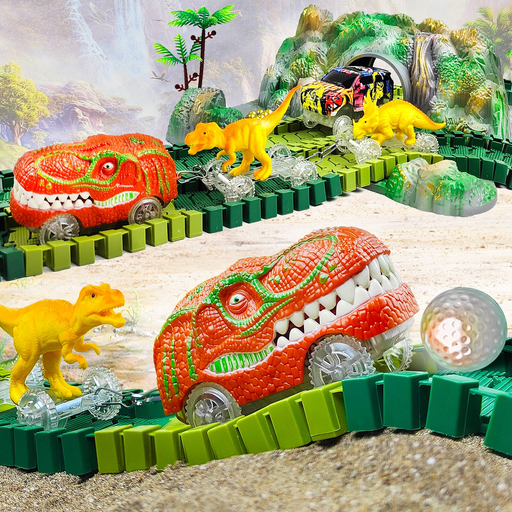 Interactieve Dinosaurus Racebaan, perfect voor jongere avonturiers.