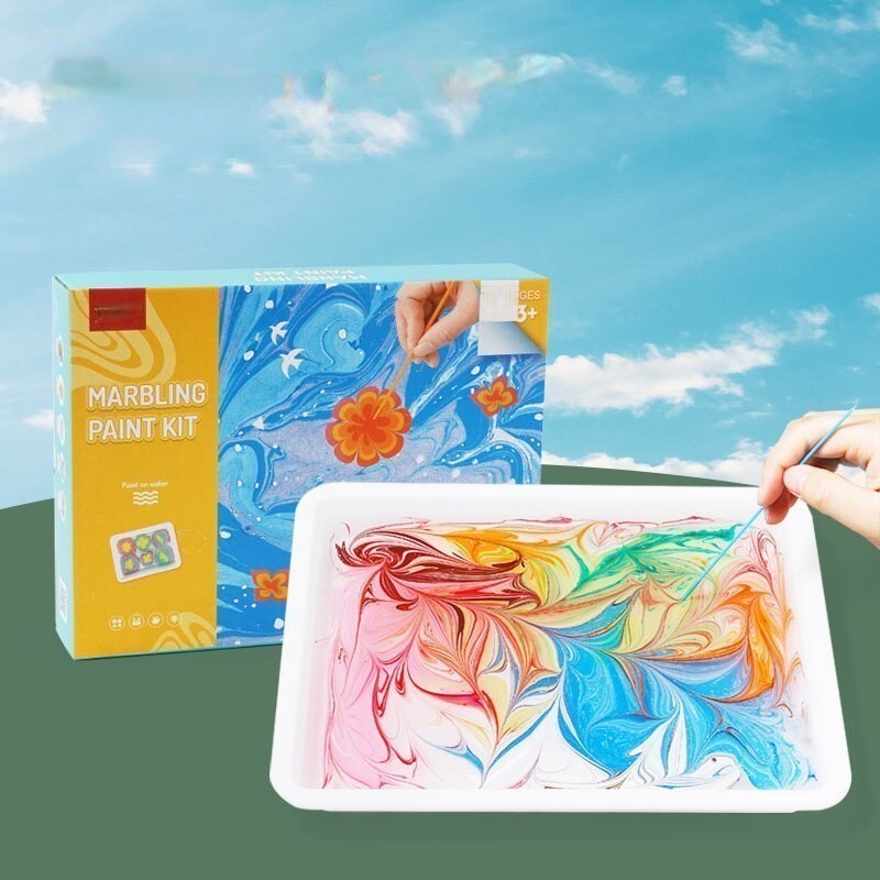 Voor kunstenaars creatieve set - AquaArt marmerverf schilderen, een prachtige aanvulling op kunstbenodigdheden.