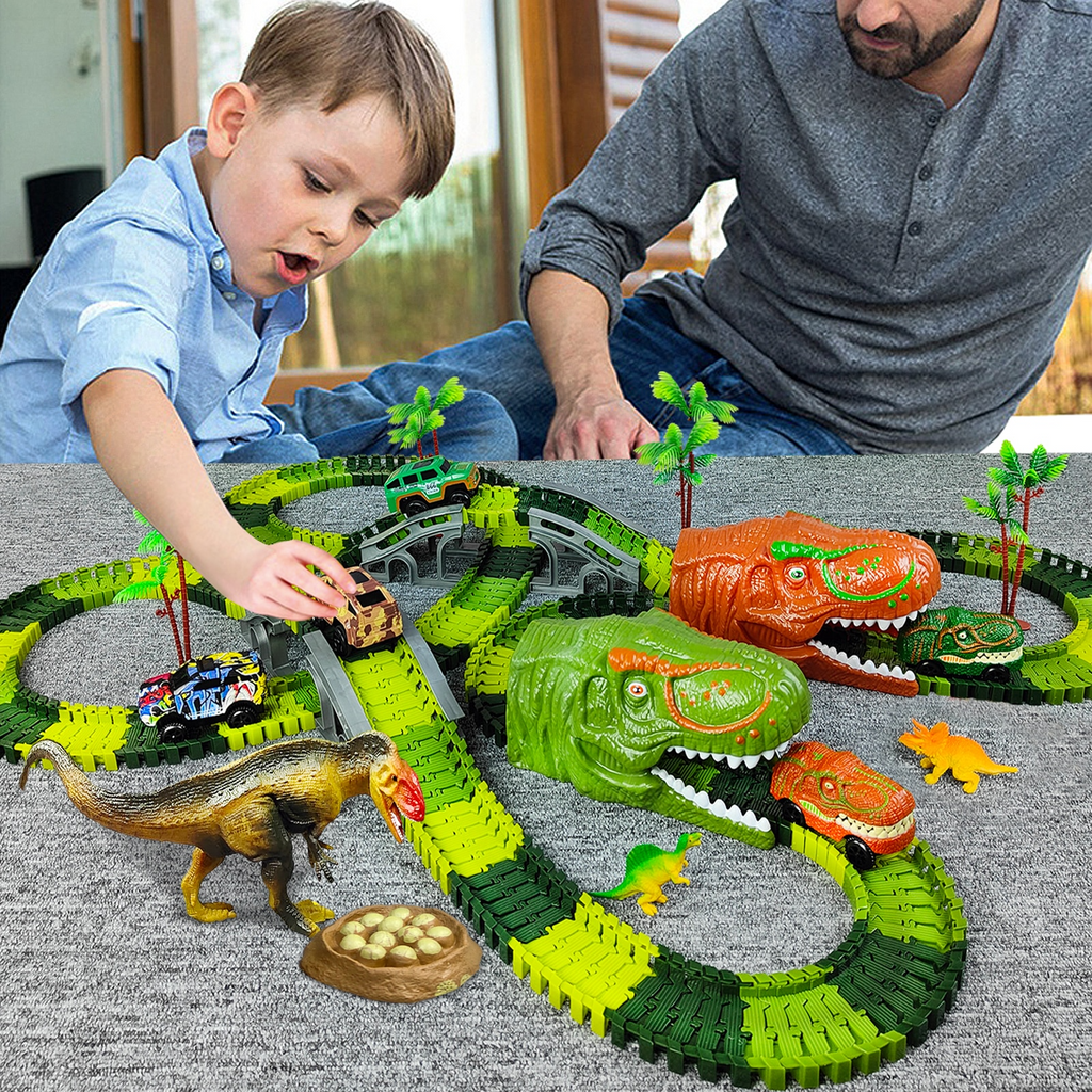 Dinosaurus Racebaan voor kinderen, perfect voor leerzaam en leuk spel.