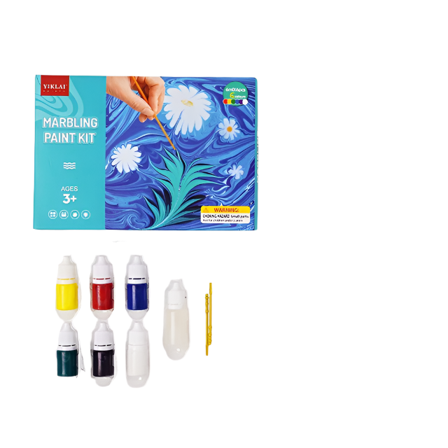 Voor set AquaArt kunstenaars - Creatieve schilderen marmerverf, perfect voor experimentele kunst.