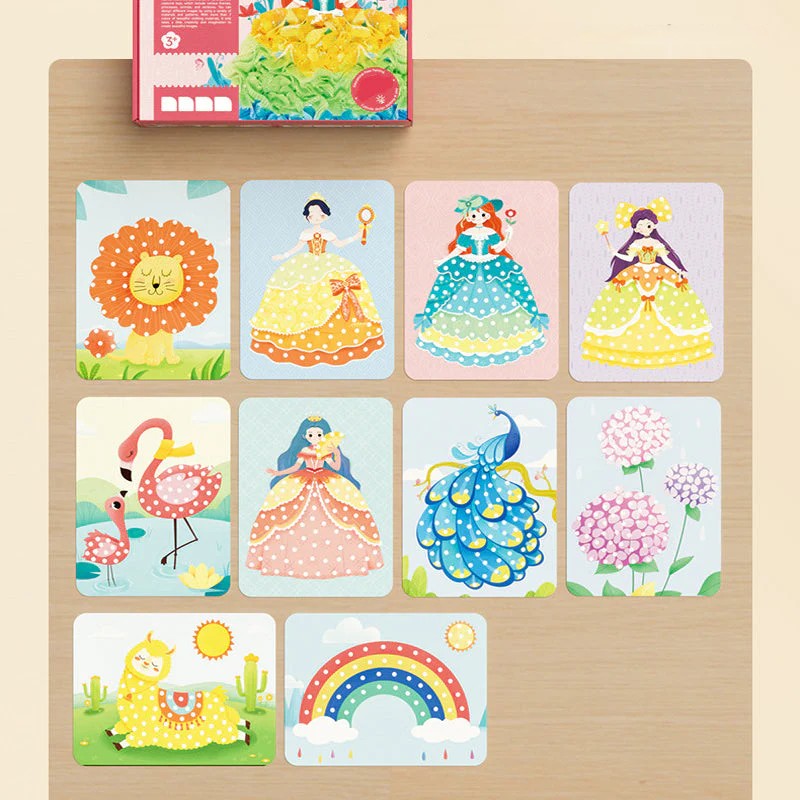 CreativeFun textuur kit - Magische kunst voor kinderen, een boeiende ervaring voor jonge kunstenaars.