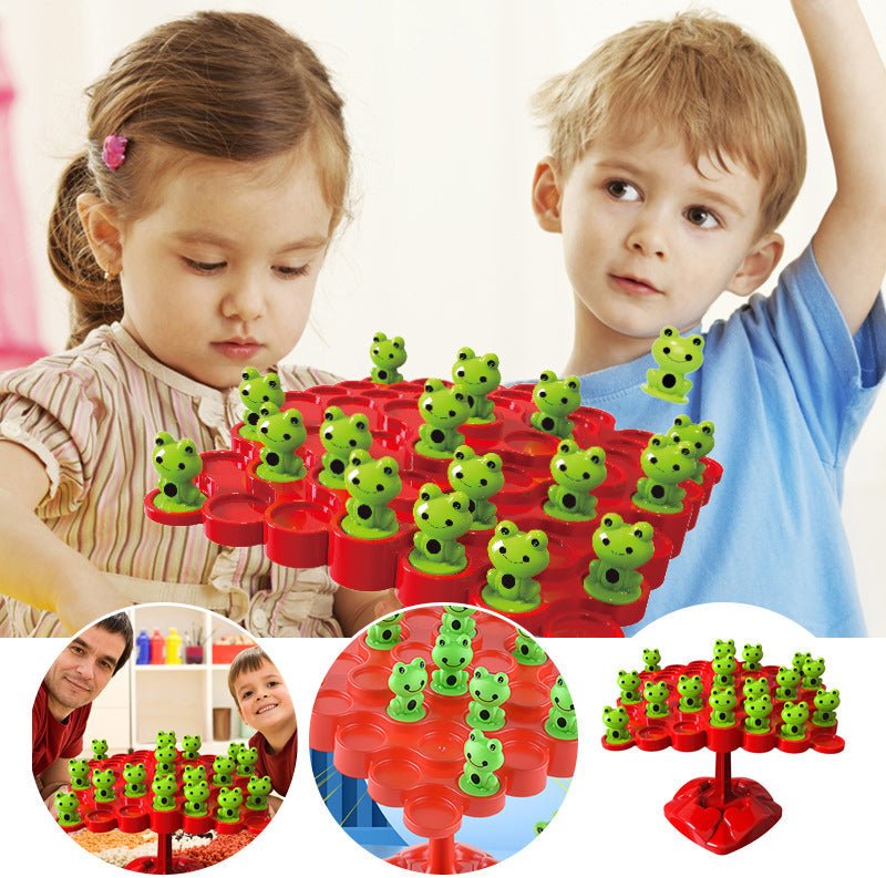 Balanceer kikkerspel voor educatief en interactief speelplezier.