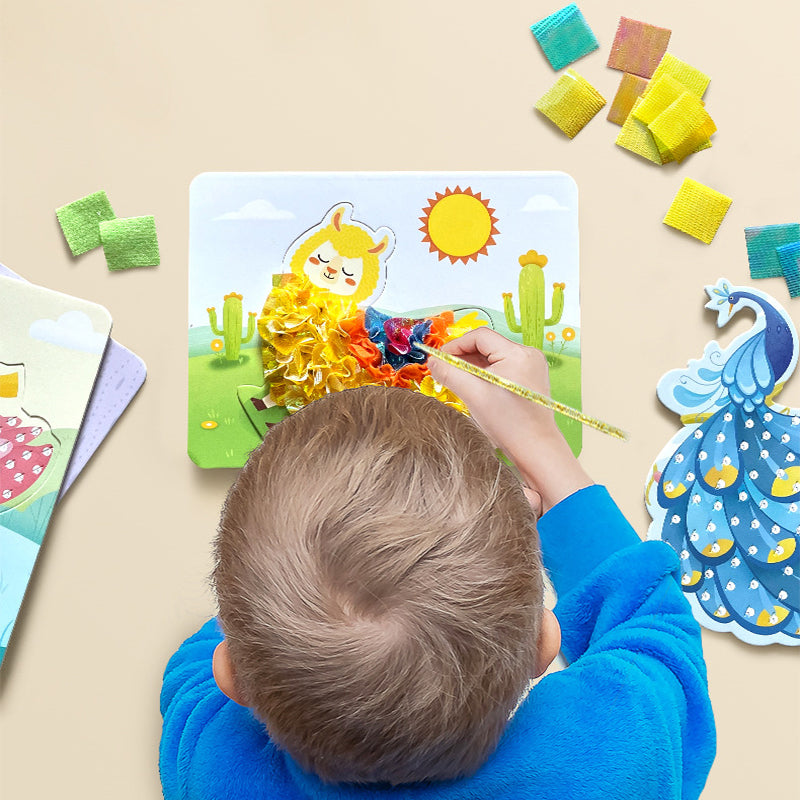 CreativeFun kunst kit - Magische textuur voor kinderen, ontworpen om creativiteit te stimuleren.