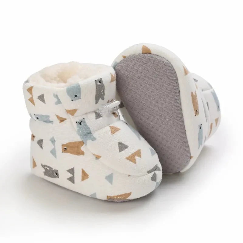 BabySnug schattige en veilige baby schoenen, perfect voor koude dagen.
