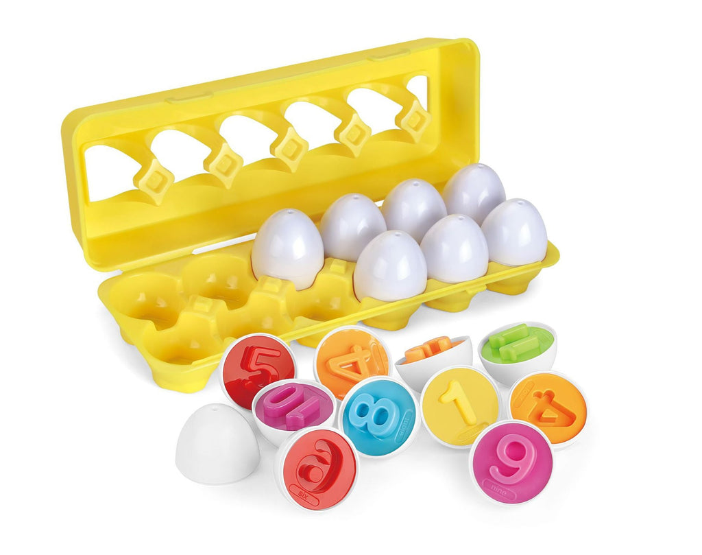 PuzzleEggs interactieve eierenset voor creatief leren en spelen met jonge kinderen.
