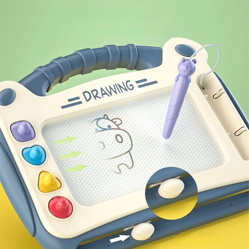 DrawMaster magnetisch tekenbord voor kinderen, perfect om te tekenen, schrijven en creëren.
