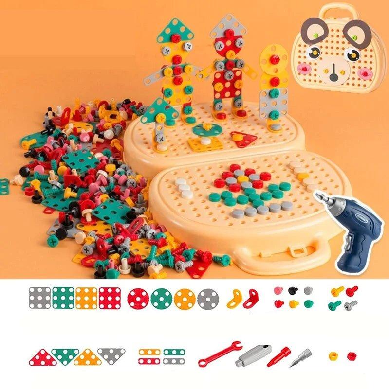 MakerSet complete educatieve constructieset met draagbare doos, perfect voor creatieve bouwprojecten.
