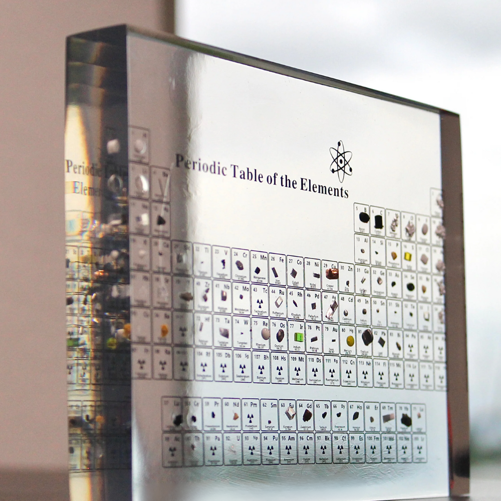 Display voor verlichte systeem - PeriodicGlow periodiek, een prachtig hulpmiddel voor het leren van chemie.