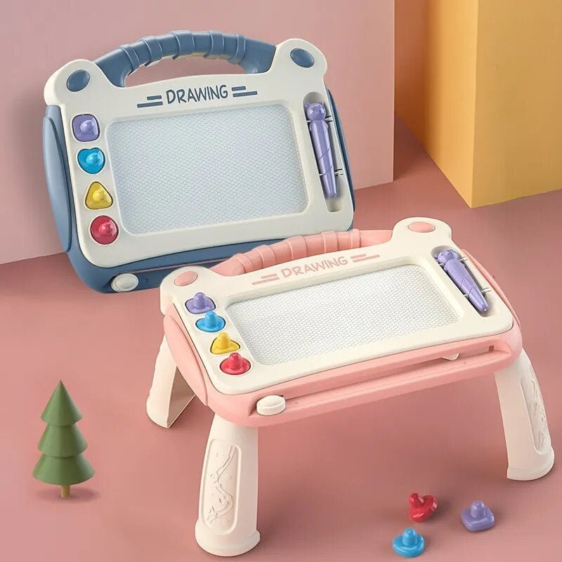 DrawMaster magnetisch bord voor kinderen, perfect om hun artistieke vaardigheden te verbeteren.
