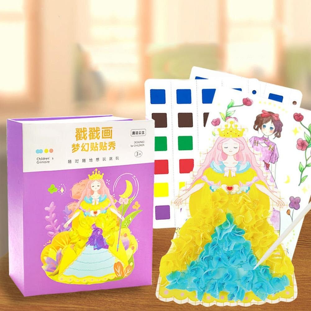 PaintMagic Princess Poke-and-Paint Set, een creatieve set om een prinses tot leven te brengen door bouwen en schilderen.
