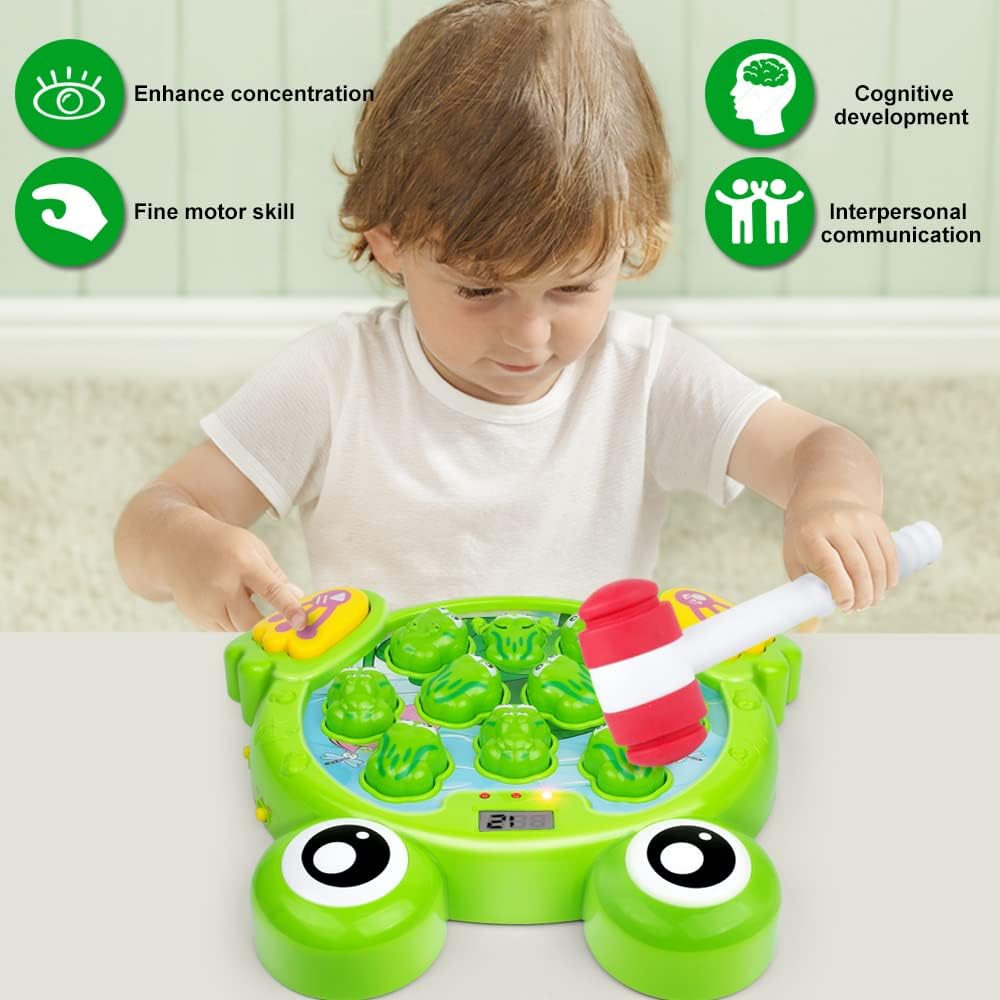 Stimuleer focus en precisie met de FroggyHit - Interactief Sla De Kikker Spel Voor Kinderen.