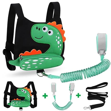 Dino - Kinderrugzak Met Veiligheidstuigje perfect voor peuters met extra veiligheid en comfort.