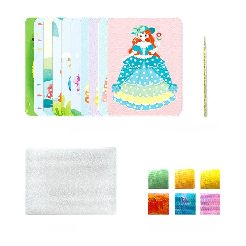 Voor kinderen magische textuur kunst - CreativeFun kit, perfect voor leerzaam en creatief plezier.