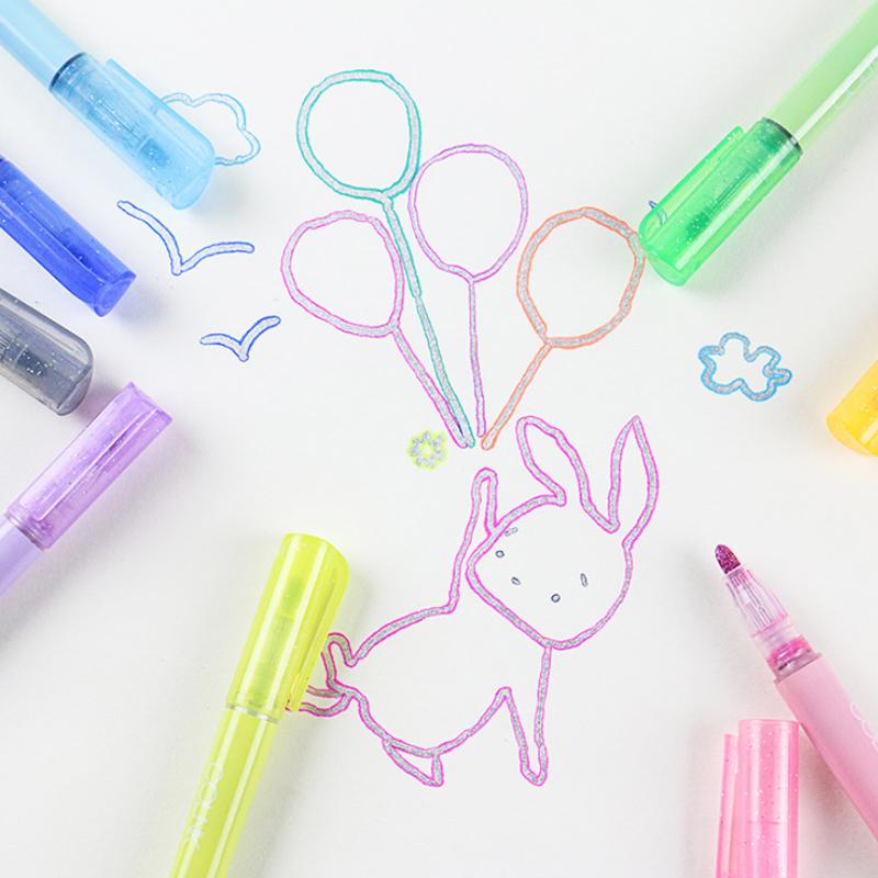 Ideaal voor kinderen glitterstiften set voor uren creatief plezier.