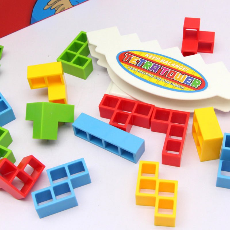 BalanceCraft spel dat kinderen helpt hun hand-oog coördinatie te verbeteren door middel van een uitdagende toren.
