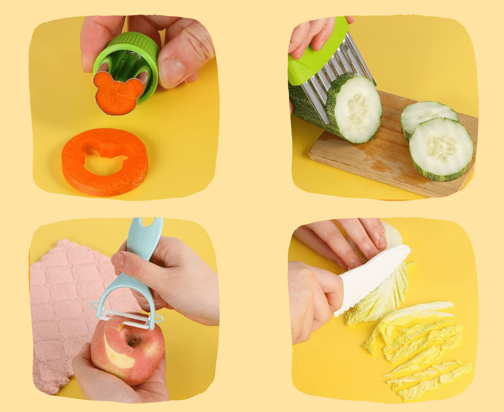 Veilige kookset voor kinderen om gezond eten leuk te maken.