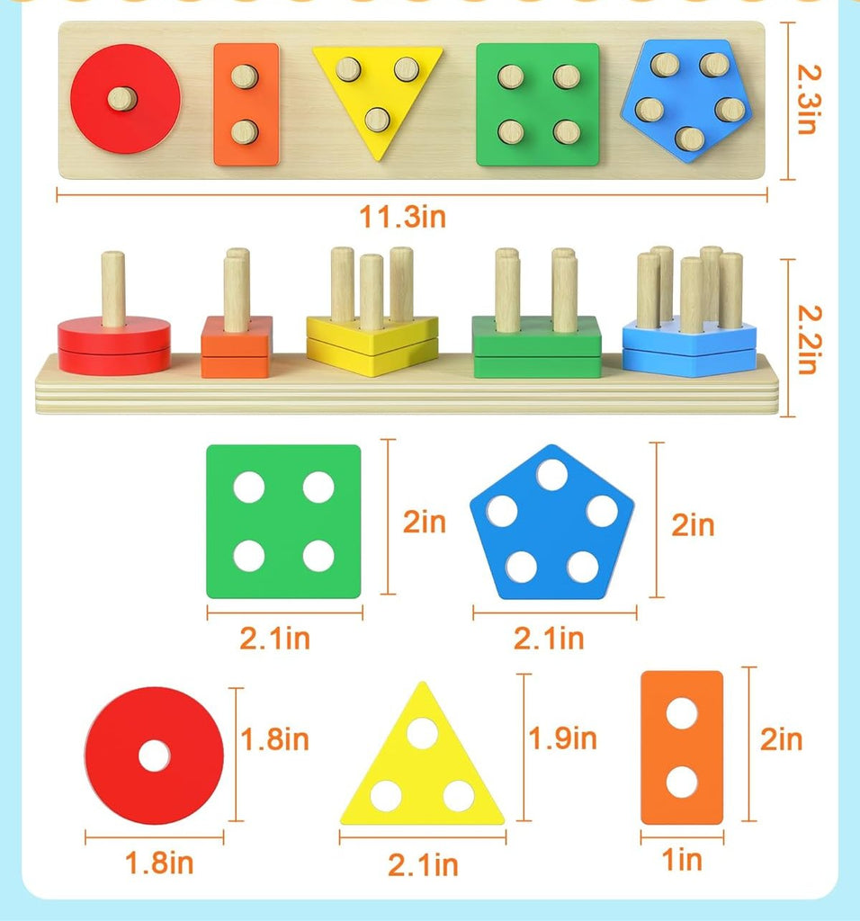 ShapeStack - Educatief Sorteer- En Telspel Voor Kinderen, een leuke en interactieve manier om te leren.
