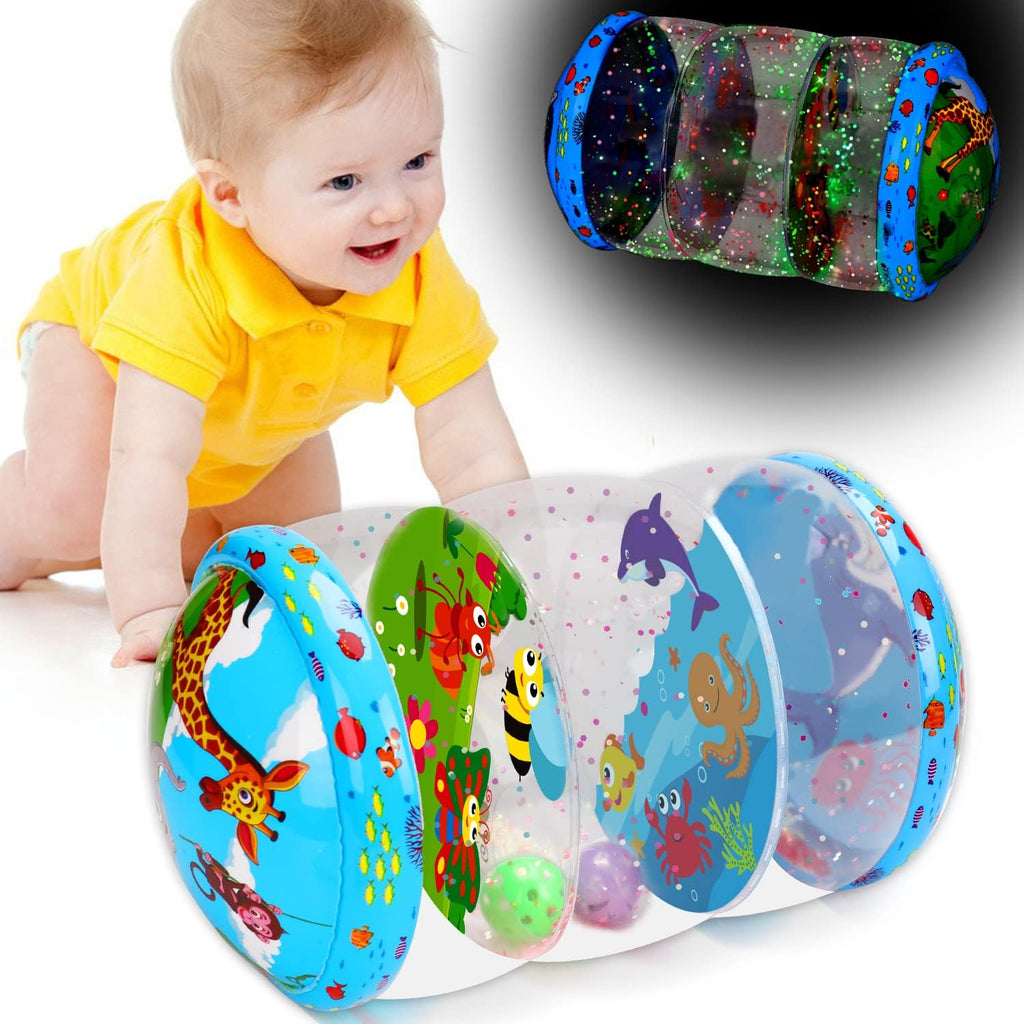 RollPlay - Opblaasbare Speelrol Voor Baby's Met Kleurrijke Illustraties, ideaal voor interactief en speels leren.
