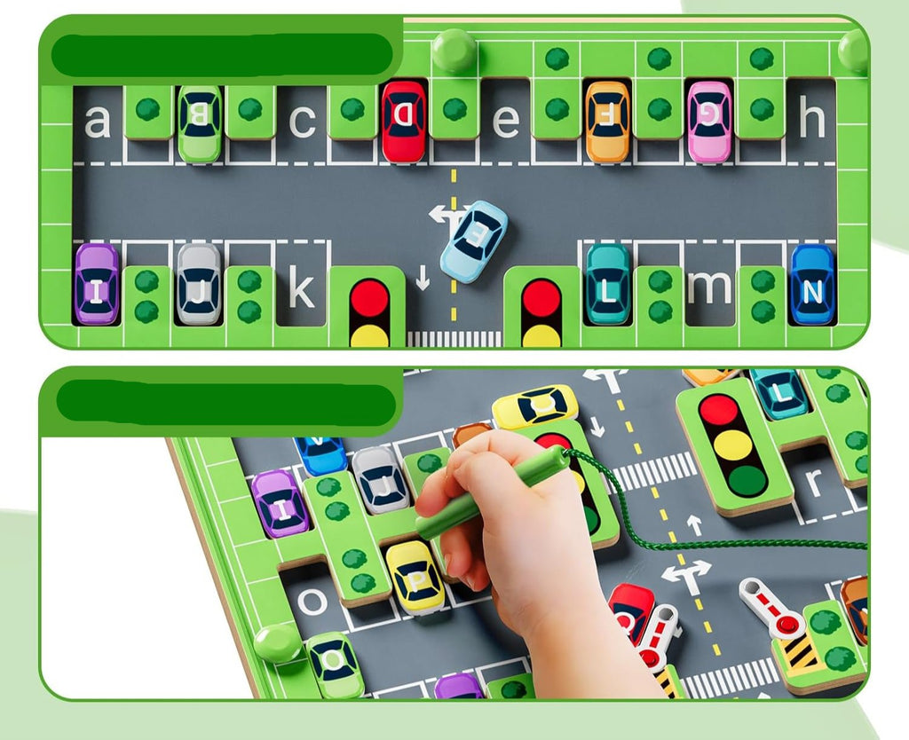 Laat kinderen puzzelen en spelen met de MagnetoMaze - Magnetisch Labyrint Speelbord Voor Kinderen.