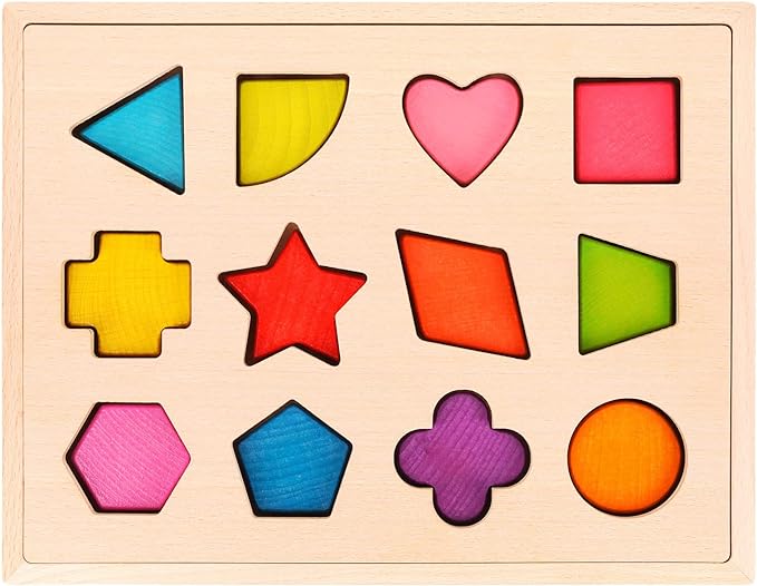 ShapeFit - Houten Vormensorteer Speelset Voor Kinderen, een duurzame keuze voor leren en spelen.