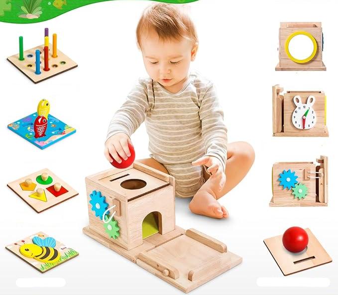 Ontdek eindeloze mogelijkheden met de Oliver - Multifunctionele Houten Speelset Voor Kinderen.