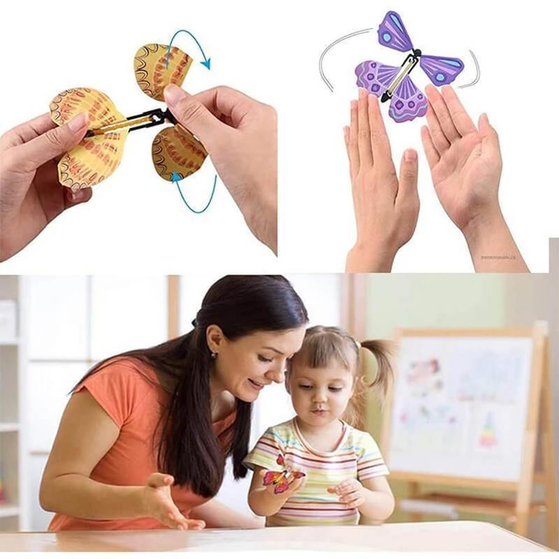 Foto van "MosaicMagic - Houten Vlinder Mozaïek Puzzelset Voor Kinderen", een puzzel ontworpen om spelenderwijs mozaïekfiguren te creëren.