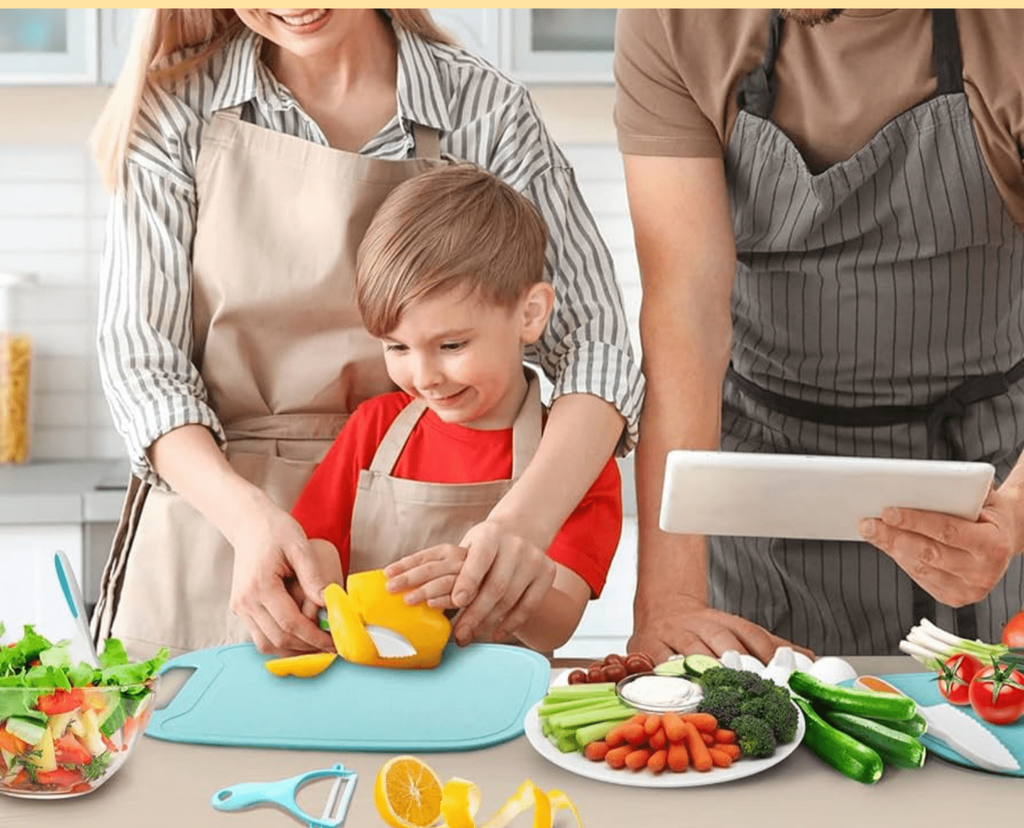 Educatieve kookset om kinderen te leren koken en gezonde keuzes te maken.