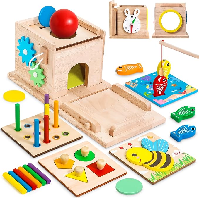 Oliver - Multifunctionele Houten Speelset Voor Kinderen, perfect voor creatief spelen en leren.