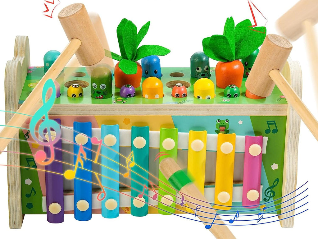 Stimuleer creativiteit en expressie met de RainbowTunes - Kleurrijke Xylofoon Voor Kinderen.