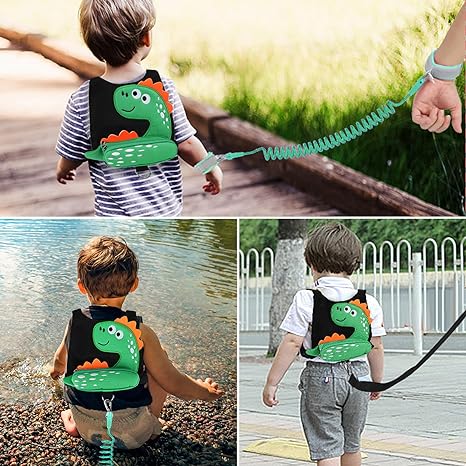 Handige en veilige Dino - Kinderrugzak Met Veiligheidstuigje voor ouders en kinderen.
