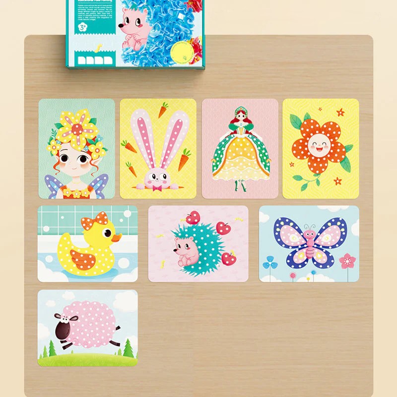 Kunst textuur CreativeFun - Kit voor kinderen magische creaties, ideaal voor fantasierijke activiteiten.