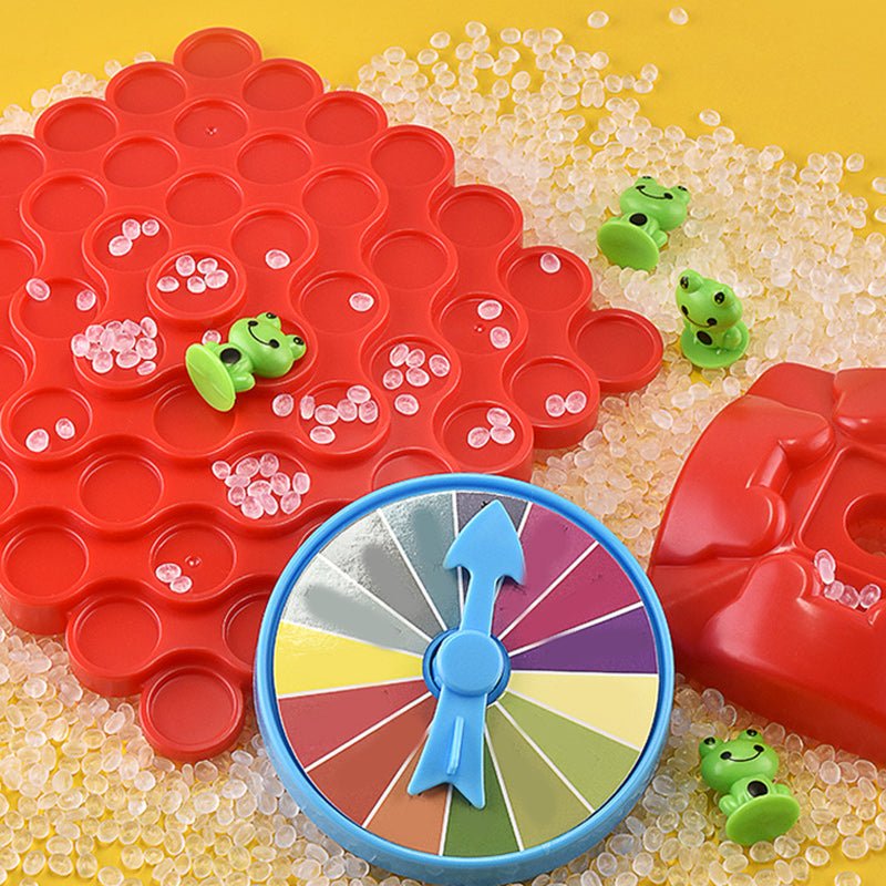 Speelset met kikkers voor het ontwikkelen van balansvaardigheden.