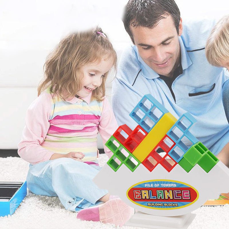 BalanceCraft tetra toren spel voor kinderen, perfect om evenwicht en concentratie te oefenen.
