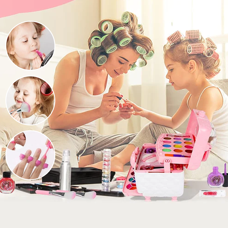 Make-up Princess Glamour speelgoed - Set voor kinderen, een veilige en vermakelijke optie.