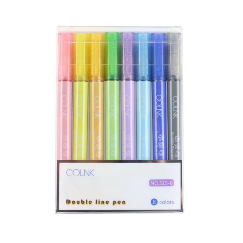 Decoratieve glitterstiften die creativiteit stimuleren bij kinderen.