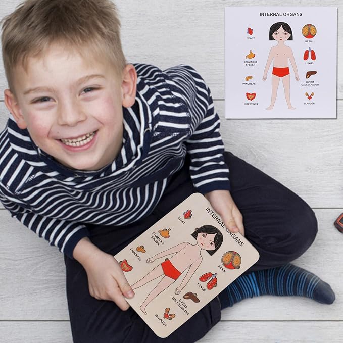 Anatomische Houten Puzzel | Educatief Houten Speelgoed voor Kinderen 3