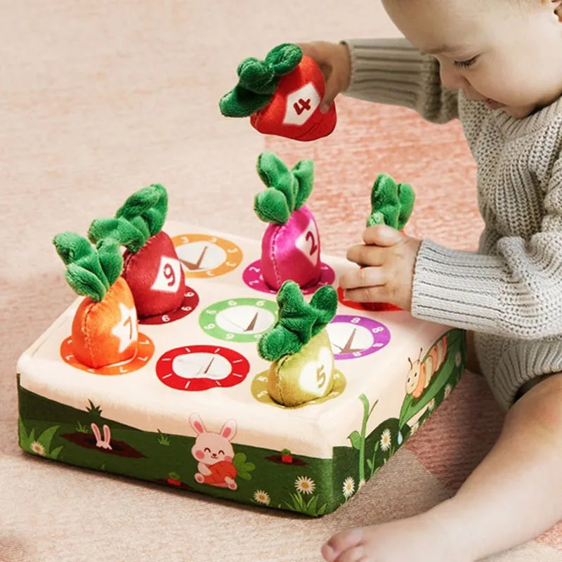 VeggieFun Montessori speelgoed sorteerspel, ontworpen om kinderen spelenderwijs te helpen met leren sorteren en categoriseren.

