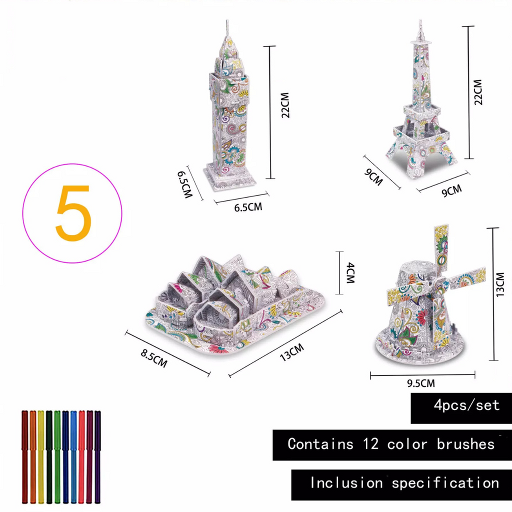 Creatieve 3D Puzzel Eiffeltoren | 3D Houten Puzzel voor Volwassenen 5