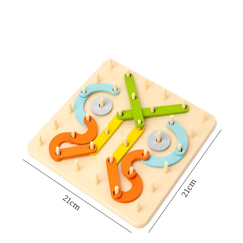 Creatieve Spijkerpuzzel | Houten Speelgoed Voor Kinderen Vanaf 3 Jaar 4