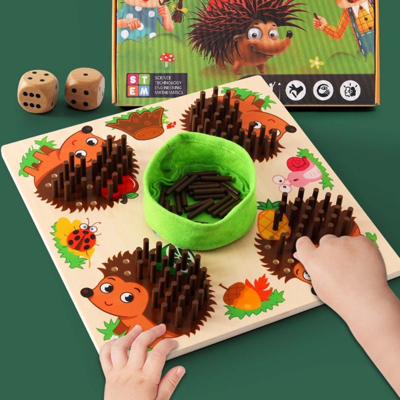 Creatief Egel Spelbord ontworpen voor leerzame en leuke activiteiten voor kinderen.