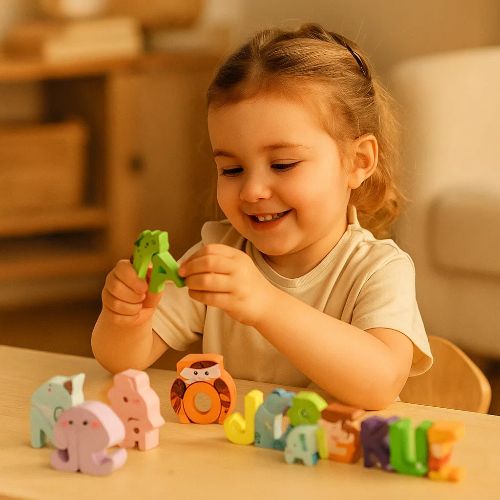 Dierenalfabetpuzzel | Educatief Speelgoed Voor Kinderen Van 2 Tot 4 Jaar 2