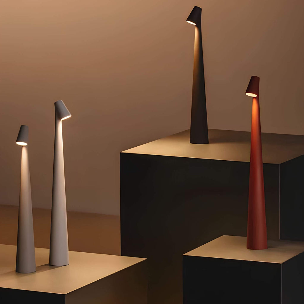 Dimbare Oplaadbare Tafel Lamp in Zwart voor Eettafel of Woonkamer 1