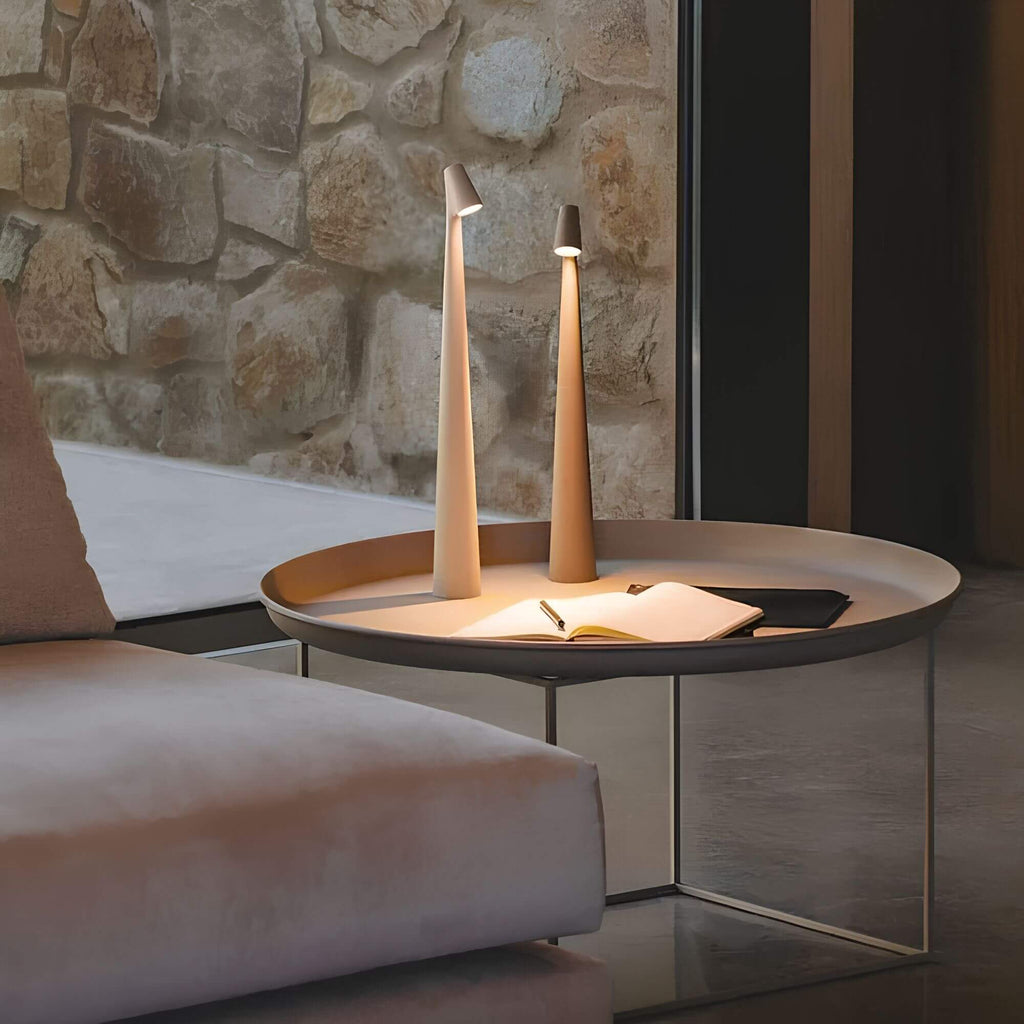 Dimbare Oplaadbare Tafel Lamp in Zwart voor Eettafel of Woonkamer 3