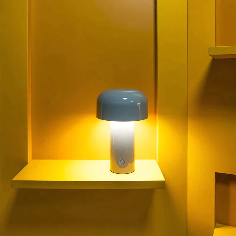 Dimbare Oplaadbare Tafellamp voor Binnen en Buiten - Zwart Aluminium Tafel Lamp 5
