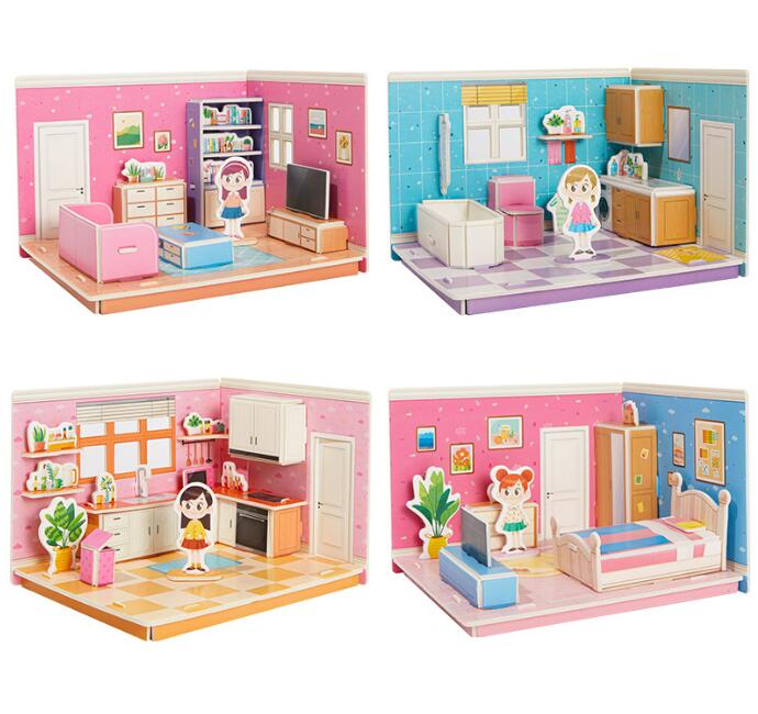 Droomhuis | Houten 3D Puzzel voor Kinderen 3