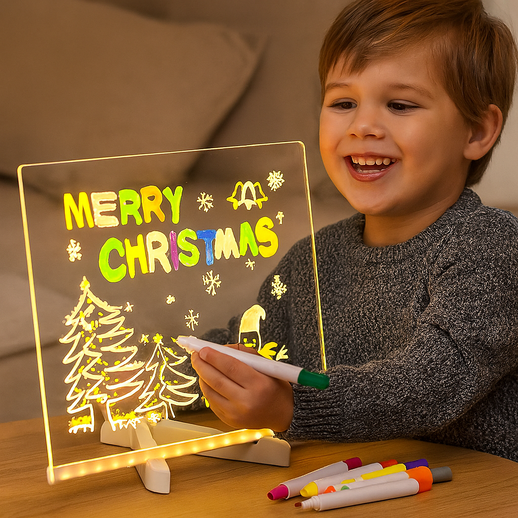Gloeiende LED-tekentafel | Creatief Speelgoed voor Kinderen 0