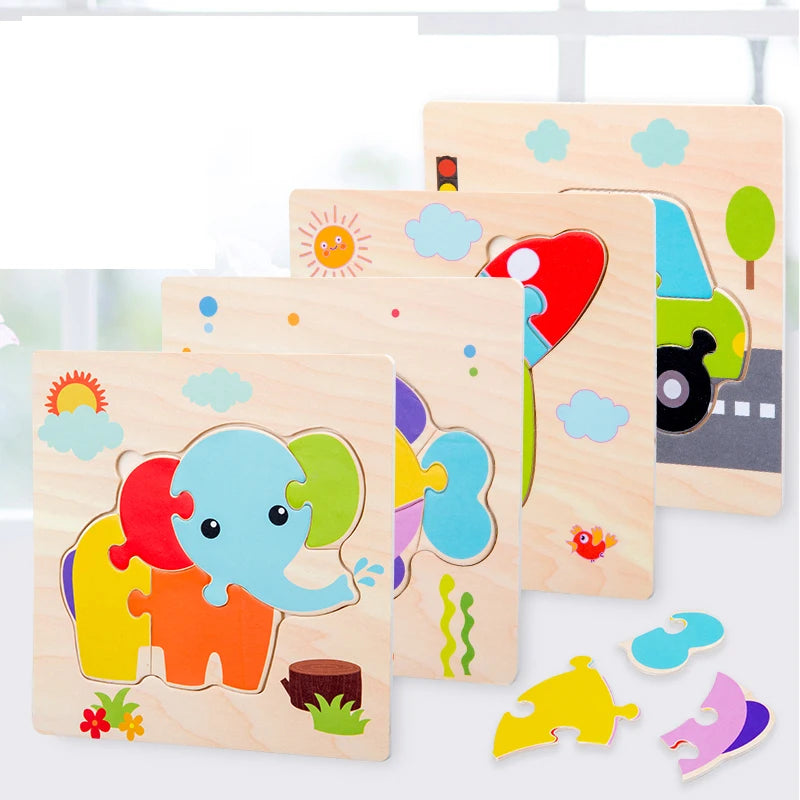 SmartTots leerpuzzels van hout die een combinatie van plezier en educatie bieden voor kinderen.
