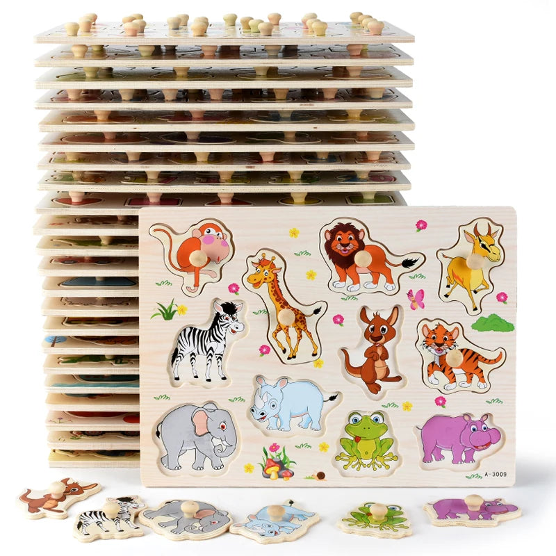 SmartWood leerzaam speelgoed in de vorm van een houten puzzel perfect voor jonge kinderen.
