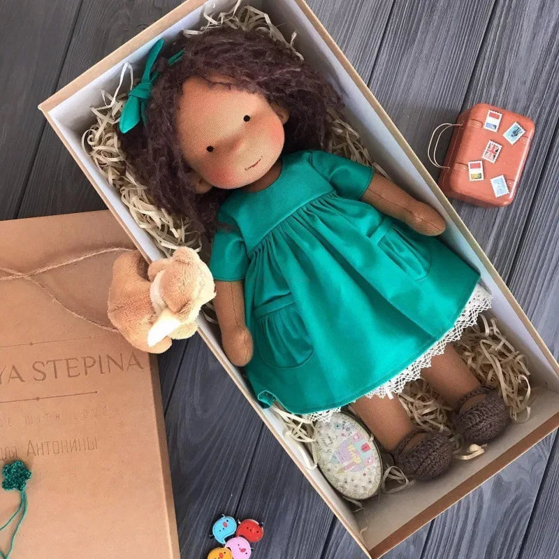 Handmade Waldorf Soft Plush Toys Cute Cotton Stuffed Doll Packaging Dolls Fabricchanging Box Best Children Kawaii Birthday Gifts 19