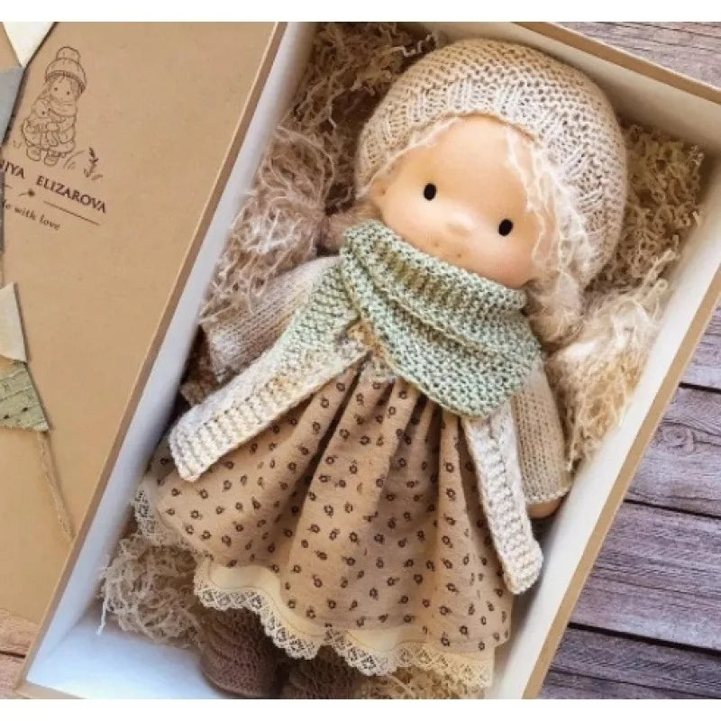 Handmade Waldorf Soft Plush Toys Cute Cotton Stuffed Doll Packaging Dolls Fabricchanging Box Best Children Kawaii Birthday Gifts 7